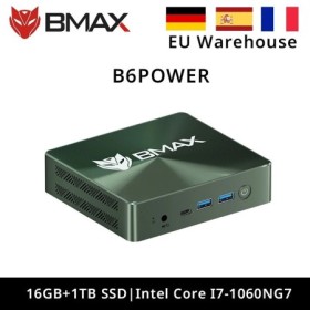BMAX Mini PC B6POWER Intel Core I7-1060NG7 Windows 11 16GB RAM 1TB NVM