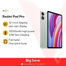 Xiaomi Redmi Pad Pro Tablet WIFI Versión 120Hz" Pantalla 2.5K Snapdrag