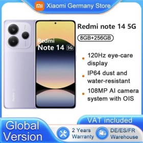 Xiaomi-Smartphone Redmi Note 14, versión Global, 5G, NFC, MTK Dimensit