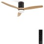 CREATE / WINDCALM/Ceiling fan with black light and control/40W, silent, Ø132 cm, 6 speeds, 3 light temperatures, timer,