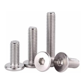Foyoram Tornillos de cabeza de oblea M3 x 25 mm con hexágono interior, 50 unidades, acero inoxidable, tornillo de cabeza plana