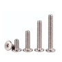Foyoram Tornillos de cabeza de oblea M3 x 25 mm con hexágono interior, 50 unidades, acero inoxidable, tornillo de cabeza plana