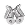 Foyoram Tornillos de cabeza de oblea M3 x 25 mm con hexágono interior, 50 unidades, acero inoxidable, tornillo de cabeza plana