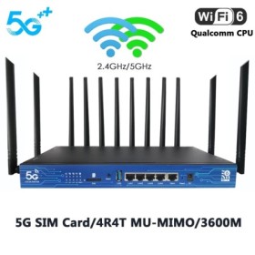 Enrutador de tarjeta SIM 5G WIFI6, repetidor de malla de CPU Qualcomm 