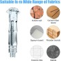 20 Piezas Tacos de Expansión Metálicos, M8 x 52 mm Tacos Metalicos de Expansion, Anclajes de Expansión Tornillos, Acero Zincado