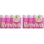 Renova Papel higiénico 4 Capas Blanco Decorado Perfumado - 12 rollos de papel