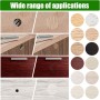 12 Hojas/648 Piezas Pegatinas Tapa Tornillos, ø21mm Pegatina Agujero de Tornillos, Tapa Agujeros Mueble PVC Impermeable, Tapar