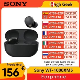 Original Sony WF-1000XM5 Auriculares inalámbricos con cancelación de r