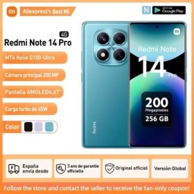 Estreno mundial Versión global Xiaomi Redmi Note 14 Pro 4G Smartphone 