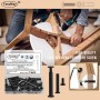 FandWay Tornillos De Conexión,M5x16mm Tornillos Para Muebles de Acero Inox A2 V2A Dacromet Negro Para Armarios,Tableros,Madera