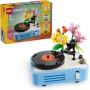 LEGO Creator 3 en 1 Tocadiscos con Flores Vintage, Set de Construcción Musical Convertible en Radio Retro o Micrófono de