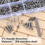550 Pcs Tornillos M3 M4 M5, Tornillos de Cabeza Hueca Hexagonal de Cabeza Redonda con Tuercas, Tornillos y Tuercas de Acero