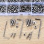 550 Pcs Tornillos M3 M4 M5, Tornillos de Cabeza Hueca Hexagonal de Cabeza Redonda con Tuercas, Tornillos y Tuercas de Acero