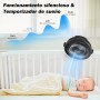 Ateroll 10000mAh Clip Fan with Remote Control, 3 Speeds Rechargeable Battery Portable Fan with Timer and LED Lights, 8 Inch