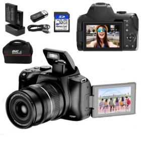 Cámaras con Zoom óptico 12X para fotografía, enfoque automático, 4K, 7