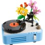LEGO Creator 3 en 1 Tocadiscos con Flores Vintage, Set de Construcción Musical Convertible en Radio Retro o Micrófono de