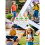 Inspireyes Walkie Talkie Kids Rechargeable, 48 Hours Working Time, Long Range 3 Km, Birthday Gifts for Boys and Girls, Outdoor