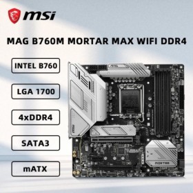 Placa base MSI MAG B760M MORTAR MAX WIFI DDR4 compatible con i9-14900K