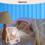 JOPHEK USB Fan, 3000 mAh Portable Table Fan – 5 Speeds Mini Silent Fan for Office, Home, Travel, Camping (White)