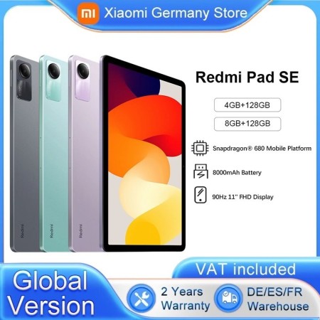 Xiaomi-Tableta Redmi Pad SE Mi versión Global, dispositivo con gran ba