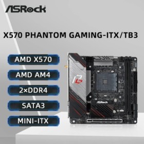 Placa base ASRock X570 Phantom Gaming-ITX/TB3 AM4 Socket DDR4 4533MHz 