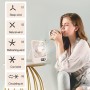 JOPHEK USB Fan, 3000 mAh Portable Table Fan – 5 Speeds Mini Silent Fan for Office, Home, Travel, Camping (White)