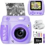 LETSHAHA Instant Photo Camera, 1080P 20MP 10 x 2.4 Inch Instant Photo Camera with 32 GB Card and Three Rolls of Printer Paper,