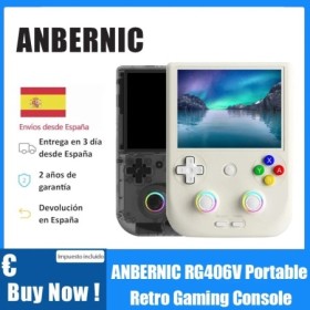 Anbernic-consola de juegos Retro portátil RG406V, pantalla multitáctil