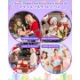 LETSHAHA Instant Photo Camera, 1080P 20MP 10 x 2.4 Inch Instant Photo Camera with 32 GB Card and Three Rolls of Printer Paper,