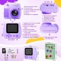 LETSHAHA Instant Photo Camera, 1080P 20MP 10 x 2.4 Inch Instant Photo Camera with 32 GB Card and Three Rolls of Printer Paper,
