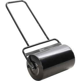 Outsunny Rodillo para Césped Ancho 58cm Ø32cm Rodillo de Césped de 38L Relleno de Arena o Agua con Mango en U para Jardín Granja