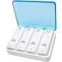 TechKen Paquete de 4 Estaciones de Carga de batería Recargable para Mando a Distancia Wii
