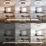 activeallbrite Ceiling Fan with Light, DC Motor 20W LED 40W, RGB 3000K-6500K, Adjustable Wind Speed with Remote Control,