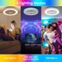 activeallbrite Ceiling Fan with Light, DC Motor 20W LED 40W, RGB 3000K-6500K, Adjustable Wind Speed with Remote Control,