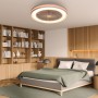 activeallbrite Ceiling Fan with Light, DC Motor 20W LED 40W, RGB 3000K-6500K, Adjustable Wind Speed with Remote Control,