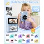 TIATUA Instant Kids Photo Camera, 3.0'' HD 48MP Instant Camera for Kids with 32GB Card and Printing Paper, HD 1080P Instant