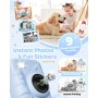 TIATUA Instant Kids Photo Camera, 3.0'' HD 48MP Instant Camera for Kids with 32GB Card and Printing Paper, HD 1080P Instant