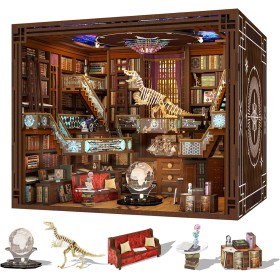 MiniCity Book Nook Kit, DIY Miniatur Dollhouse Booknook Kit(Beyond Library MAX)
