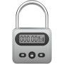 JGmotorfi Bloqueo de temporizador de metal, pantalla LCD, hora electrónica multifunción, sincronización de 999 horas, uso