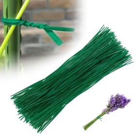 Bridas para Plantas Trepadoras 200 Piezas Lazos de Plantas Verdes 1 Mmbridas Pequeñas para Plantas 20 cm Bridas Ajustables para