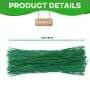 Bridas para Plantas Trepadoras 200 Piezas Lazos de Plantas Verdes 1 Mmbridas Pequeñas para Plantas 20 cm Bridas Ajustables para