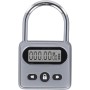 JGmotorfi Bloqueo de temporizador de metal, pantalla LCD, hora electrónica multifunción, sincronización de 999 horas, uso
