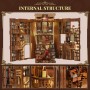 MiniCity Book Nook Kit, DIY Miniatur Dollhouse Booknook Kit(Beyond Library MAX)
