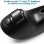 AFUNTA Nunchuck Controlador Gamepad para Nintendo Wii U, 2 Packs Reemplazo Mando para Wii U Videojuego - Negro, Blanco