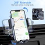 Blukar Soporte Móvil Coche, Soporte Teléfono Coche Universal del Aire Ventilación con Clip Superestable, Operación Sola Mano y