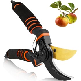Tijeras hortícolas profesionales de aleación de titanio, tijeras de poda hortícola, tijeras de jardín, tijeras de desvío,