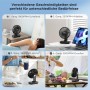 EasyAcc USB Table Fan, Quiet Rechargeable Fans 4000mAh, Powerful with 4 Speeds, Mini Base Fast Charging, Portable Fan for Home,