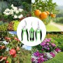 Zeripikfoasp 3 Piezas Tijeras de Podar, Tijera Jardineria con Mango de Bloqueo, Tijeras de Jardín Corte, Tesoura de Podar