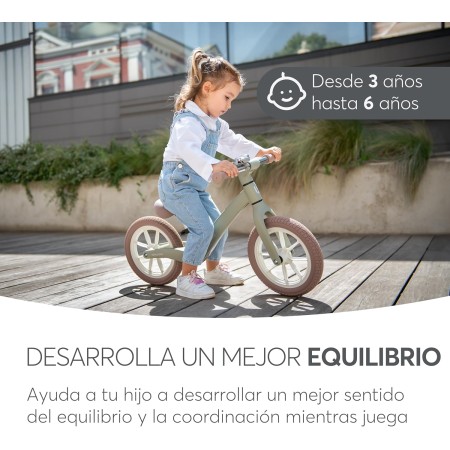 KikkaBoo LANSER Pedalless Bike, Child Bike 2 Years, Balance Bike, From 2 to 6 Years, Ultralight, Adjustable Saddle, Beige