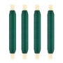 Set de 4 Alambres Verdes 0,65 mm, Alambre Fino y Resistente para Flores, Alambre para Jardín en Bobina de Madera, Alambre
